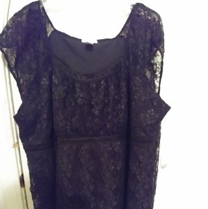 Capped-sleeve blouse